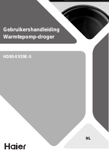 Manual Haier HD80-E929E-S Máquina de secar roupa