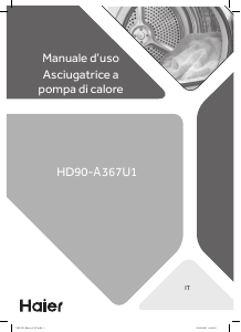Manuale Haier HD90-A367U1 Asciugatrice