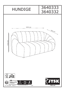 Hướng dẫn sử dụng JYSK Hundige Ghế sofa