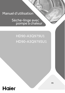 Bruksanvisning Haier HD90-A3Q979U1 Torktumlare