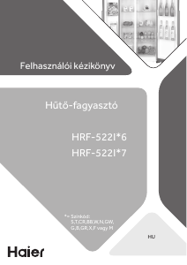Használati útmutató Haier HRF-522IG7 Hűtő és fagyasztó