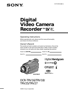 Handleiding Sony DCR-TRV18E Camcorder