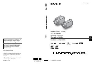 Manual Sony HDR-CX550VE Camcorder