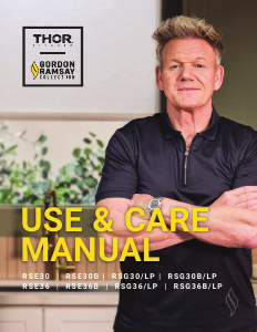 Bruksanvisning Thor RSE30B-BRZ Gordon Ramsay Spis