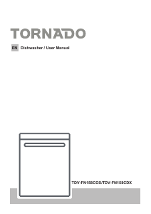 Handleiding Tornado TDV-FN158CDX Vaatwasser
