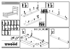 사용 설명서 Woood Max 침대틀