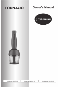 Handleiding Tornado THB-1000MC Staafmixer