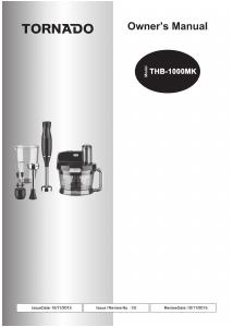 Manual Tornado THB-1000MK Hand Blender