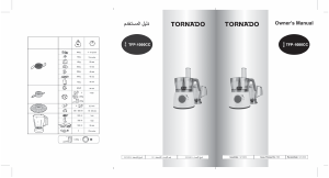 Handleiding Tornado FP-1000CC Keukenmachine