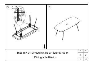 كتيب Jotex BLEVIO مائدة طعام