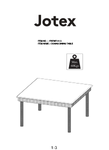 كتيب Jotex DOMAS مائدة طعام