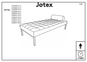 Instrukcja Jotex CARMEL Łóżko leżanka