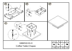 説明書 Jotex CHAPAS コーヒーテーブル