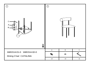 사용 설명서 Jotex CATALINA 의자