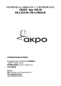 Instrukcja Akpo Isla Mirage Okap kuchenny