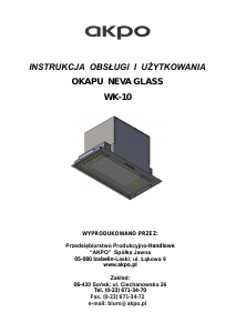 Instrukcja Akpo Neva Glass Okap kuchenny
