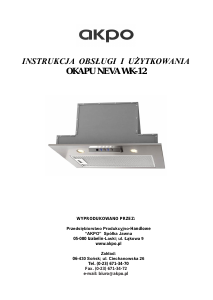 Instrukcja Akpo Neva Okap kuchenny