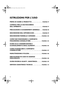 Manuale Whirlpool ARC 6680/IX Frigorifero-congelatore