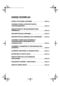 Mode d’emploi Whirlpool ARC 6680/IX Réfrigérateur combiné