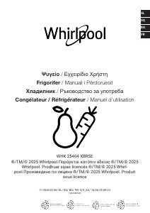 Εγχειρίδιο Whirlpool WHK 25404 XBR5E Ψυγειοκαταψύκτης