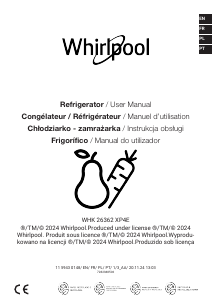 Instrukcja Whirlpool WHK 26362 XP4E Lodówko-zamrażarka