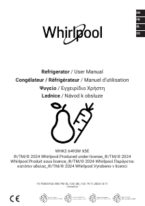 Εγχειρίδιο Whirlpool WHK2 6493W X5E Ψυγειοκαταψύκτης