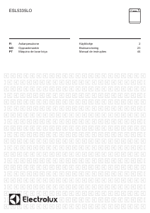 Manual Electrolux ESL5335LO Máquina de lavar louça