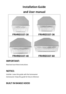 Manual Forno FRHRE5337-36 Cooker Hood