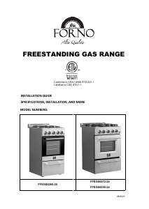 Bruksanvisning Forno FFSGS6272-24 Spis