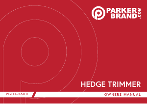 Handleiding Parker PGHT-2600 Heggenschaar