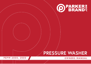 Manual Parker PEPW-2000 Pressure Washer