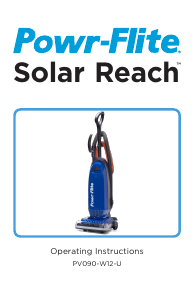 Manual de uso Powr-Flite PV090-W12-U Solar Reach Aspirador