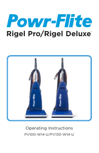 Bruksanvisning Powr-Flite PV100-W14-U Rigel Pro Dammsugare