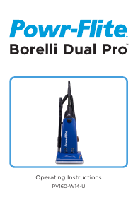 Bruksanvisning Powr-Flite PV160-W14-U Borelli Dual Pro Dammsugare