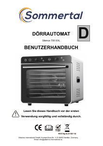 Manual de uso Sommertal Silence 700 XXL Deshidratador