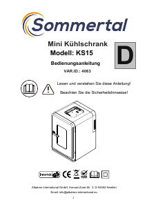 Bedienungsanleitung Sommertal KS15 Kühlschrank
