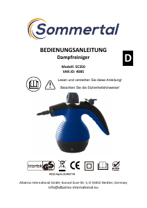 Manuale Sommertal SC350 Pulitore a vapore