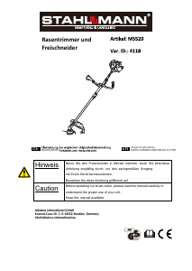 Handleiding Stahlmann MS520 Grastrimmer