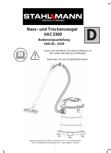 Mode d’emploi Stahlmann VAC3300 Aspirateur