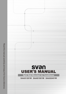 Manuale Svan SAAS2401W Condizionatore d’aria