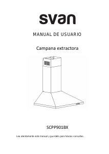 Manual de uso Svan SCPP901BX Campana extractora