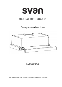 Manual de uso Svan SCPE602AX Campana extractora
