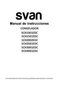 Manual de uso Svan SCH2002EDC Congelador