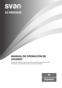 Manual de uso Svan SCV855501E Congelador