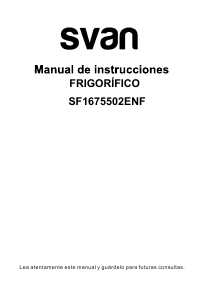 Manual Svan SF1675502ENF Fridge-Freezer