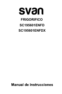 Manual Svan SC195601ENFDX Fridge-Freezer