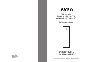 Manual Svan SC188603ENFDX Frigorífico combinado