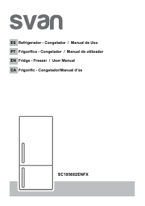 Bruksanvisning Svan SC185602ENFX Kyl-frys