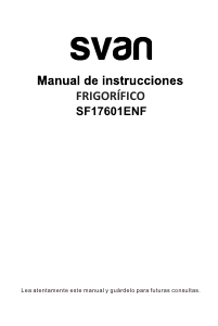 Manual Svan SF17601ENF Frigorífico combinado