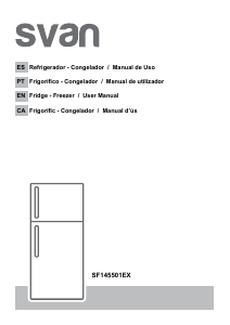 Manual de uso Svan SF145501EX Frigorífico combinado